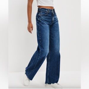 American Eagle Outfitters Blue Flare & Wide Leg Jeans